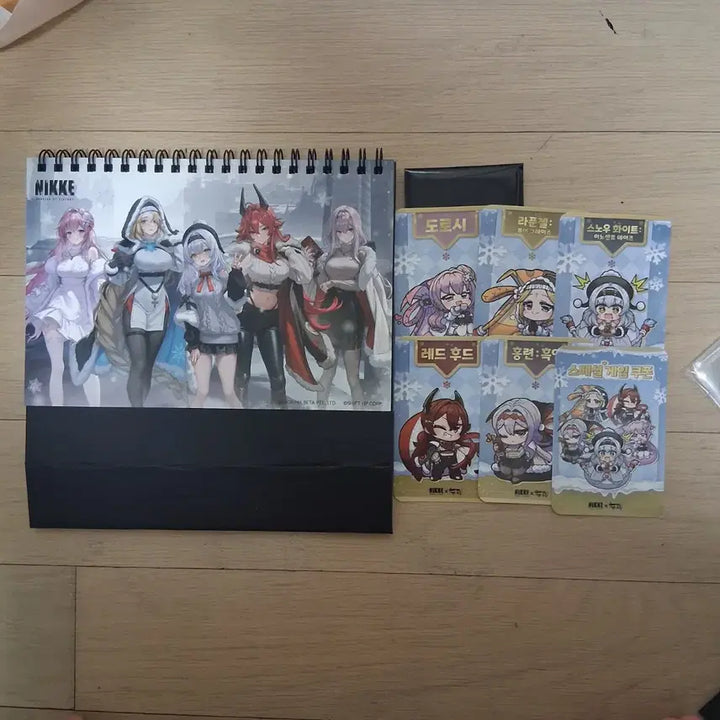 [BUNJANG] Goddess of Victory: Nikke DuJJim Collaboration Calendar Photocard Bundle Set / 승리의 여신 니케 두찜 콜라보 달력 포토카드 일괄 판매