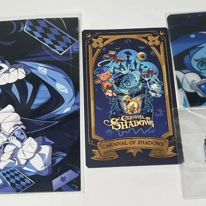[BUNJANG] Cookie Run Kingdom 4th Anniversary Carnival Unofficial Goods - Shadow Milk Postcard, Lenticular, Coupon, Acrylic Keyring / 쿠키런킹덤4주년팝업카니발비공굿즈/쉐도우밀크 엽서,렌티큘러,쿠폰,아크릴키링