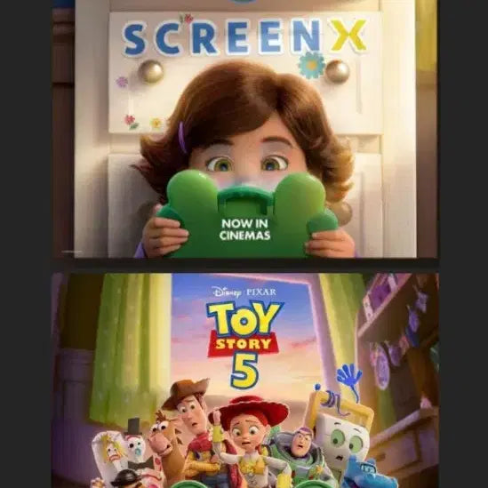 [BUNJANG] Toy Story 5 &amp; Supergirl 4DX Poster Set (ScreenX, Original) / 토이스토리5 스엑 sx + 오리지널 포스터 2종 일괄