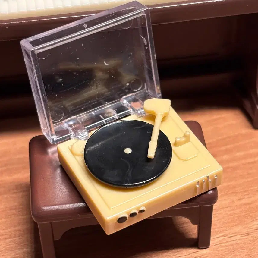 [BUNJANG] Retro Turntable Miniature Yellow / 레트로 턴테이블 lp 미니어처 옐로우