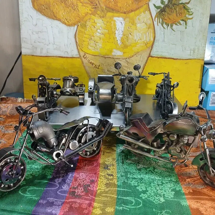 [BUNJANG] Metal Motorcycle Model Set (5 Pieces) / 메탈 모터사이클 모형 5개 세트