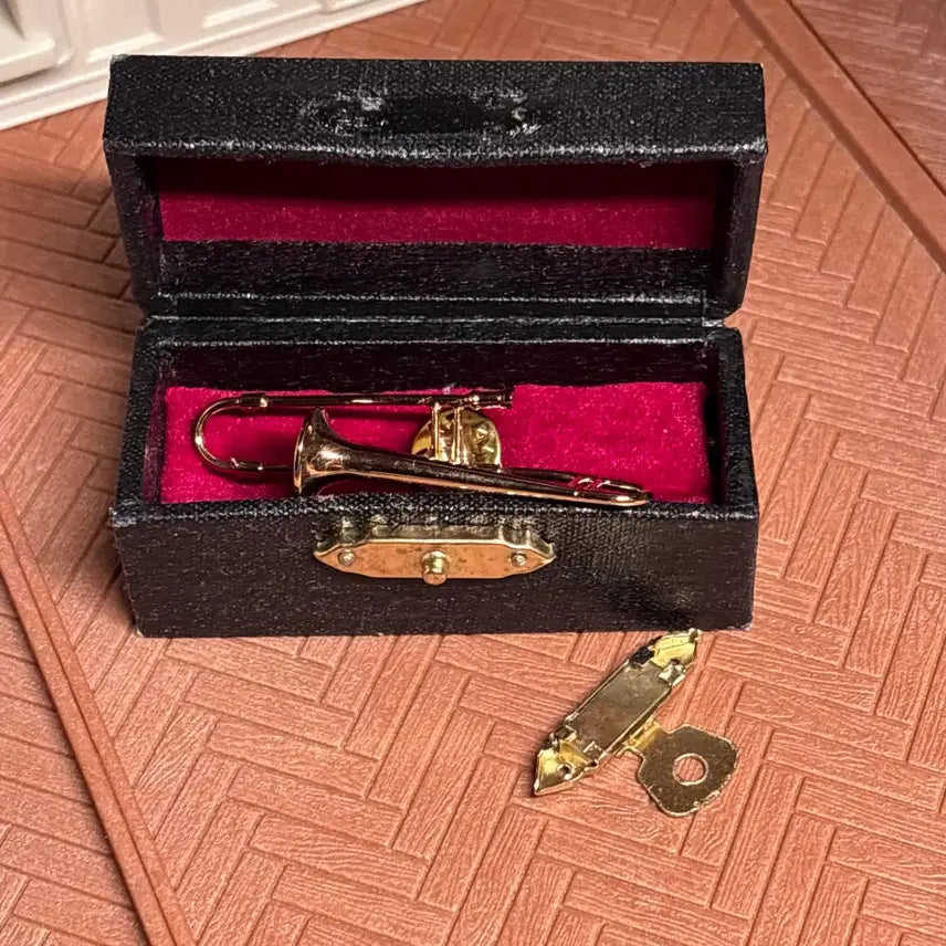 [BUNJANG] Miniature Trumpet Display Case Set / 미니어처 트럼펫 보관함 세트