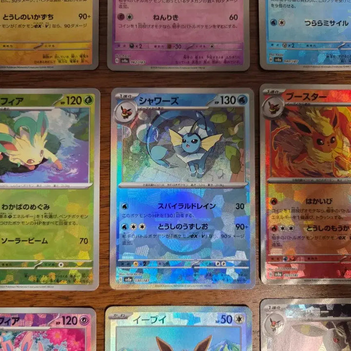 [BUNJANG] Pokemon Card Eevee &amp; Umbreon Evolution Line 9 Types Monster Ball Mirror Terastal Festa EX / [일본판] 포켓몬 카드 이브이&amp;블래키 등 진화체 9종 미러 테라스탈