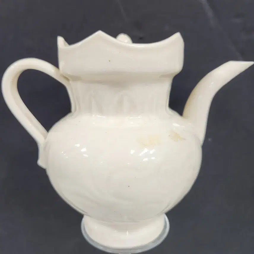 [BUNJANG] Chinese Celadon Porcelain Song Dynasty White Porcelain Flower Shaped Ewer / 중국도자기              송대 백자 화형 집호