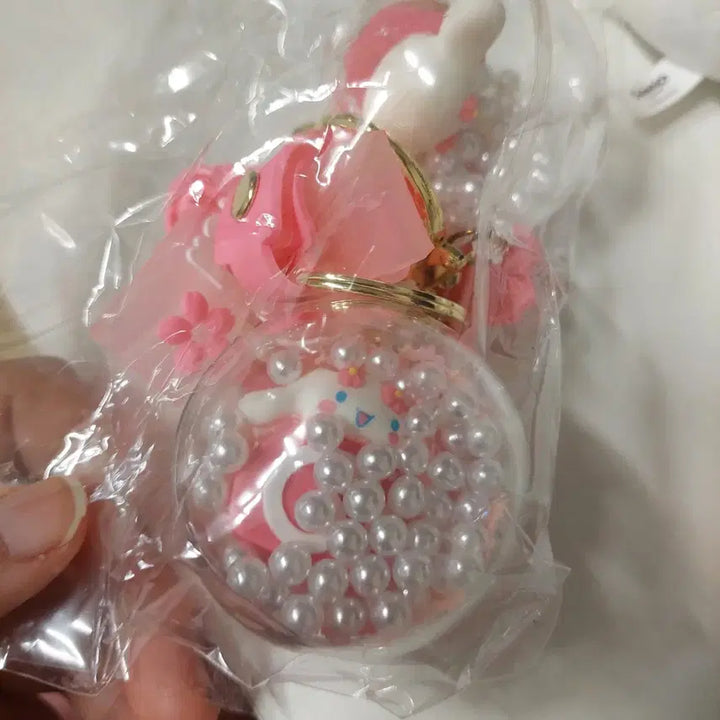 [BUNJANG] Cinnamoroll Doll &amp; Keyring Bundle Set / 일괄) 시나모롤 인형 + 키링