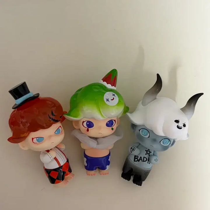 [BUNJANG] Pop Mart Dimoo Retro Series Magician Joker Demon Figure Bundle Set / 일괄, 상자 없음) 팝마트 디무 레트로 시리즈 마술사 조커 악마 피규어