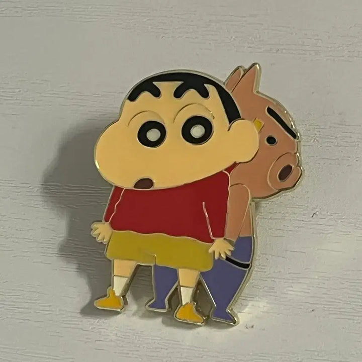 [BUNJANG] Crayon Shin-chan Shin-chan Buriburi Badge / 짱구는 못말려 짱구 부리부리 뱃지 판매