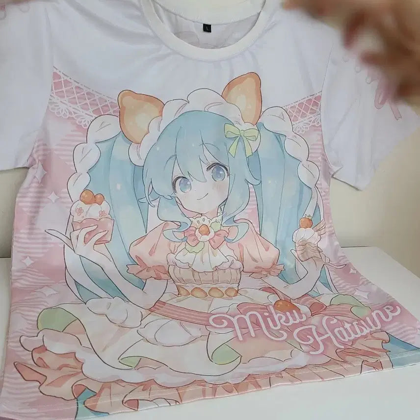 [BUNJANG] Hatsune Miku Extra Party 2023 Full Graphic T-Shirt / 미쿠 티셔츠 미사용 2023 엑스트라 파티 루카 린 렌 메이코 카이토