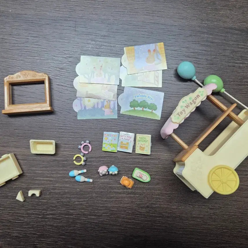 [BUNJANG] Sylvanian Families Toy Wagon &amp; Crepe Shop (Discontinued) / 단종) 실바니안 토이웨건&amp;크레페샵