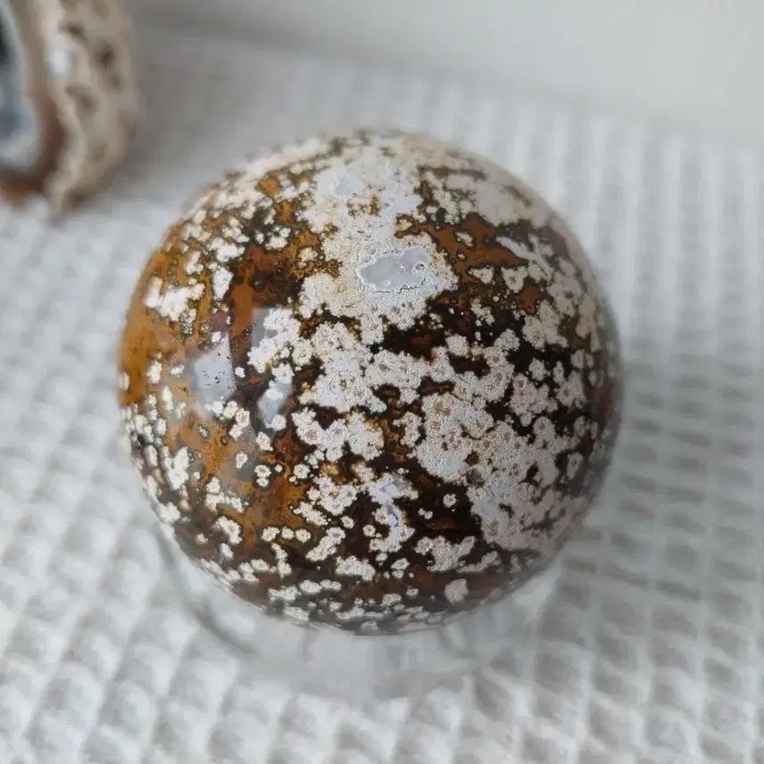 [BUNJANG] Ocean Jasper Sphere with Stand / 오션재스퍼 스피어 팝니다.