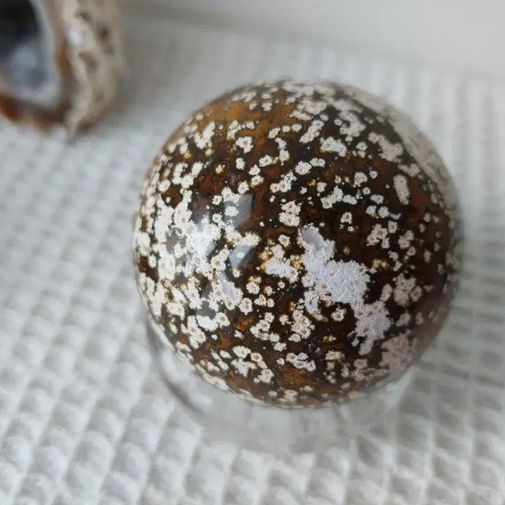 [BUNJANG] Ocean Jasper Sphere with Stand / 오션재스퍼 스피어 팝니다.