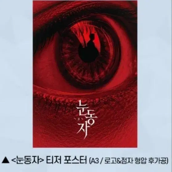 [BUNJANG] Eye of the Pupil Movie Teaser Poster / 영화 <눈동자> 티저 포스터