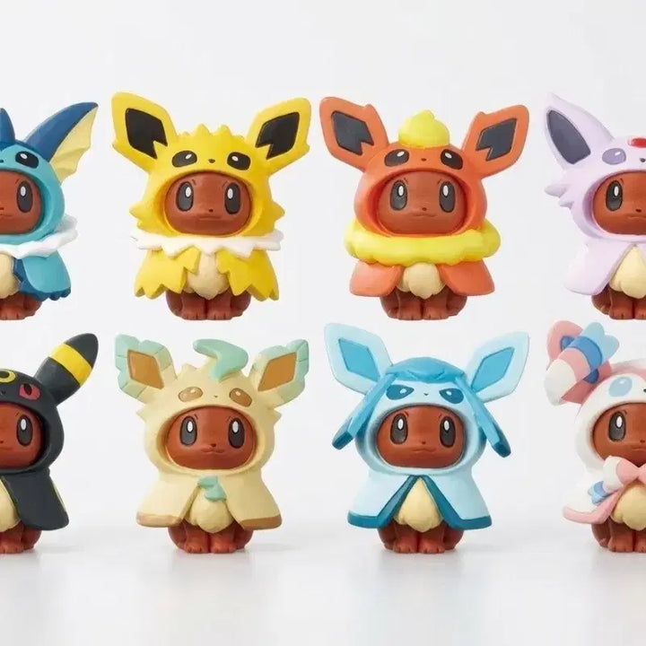 [BUNJANG] Pokemon Poncho Eevee 8-Piece Bundle Set / 판쵸 이브이 8종 세트 일괄