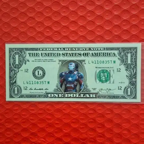 [BUNJANG] Iron Man Commemorative 1 Dollar Bill / 아이언맨 1달러 기념 지폐