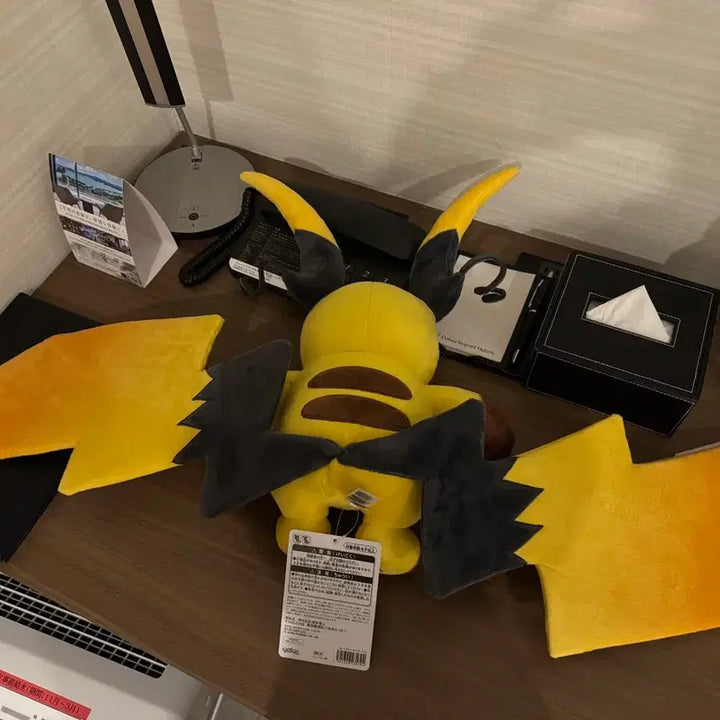 [BUNJANG] Pokemon Center Hiroshima Mega Pikachu Doll + Piplup Keychain Set / 메가라이츄X 인형+팽도리 키링