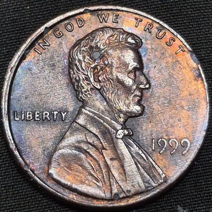 [BUNJANG] 1999 Lincoln Cent Mint Error Coin / 1999년p링컨.센트 다이 크립 주조 오류 주화
