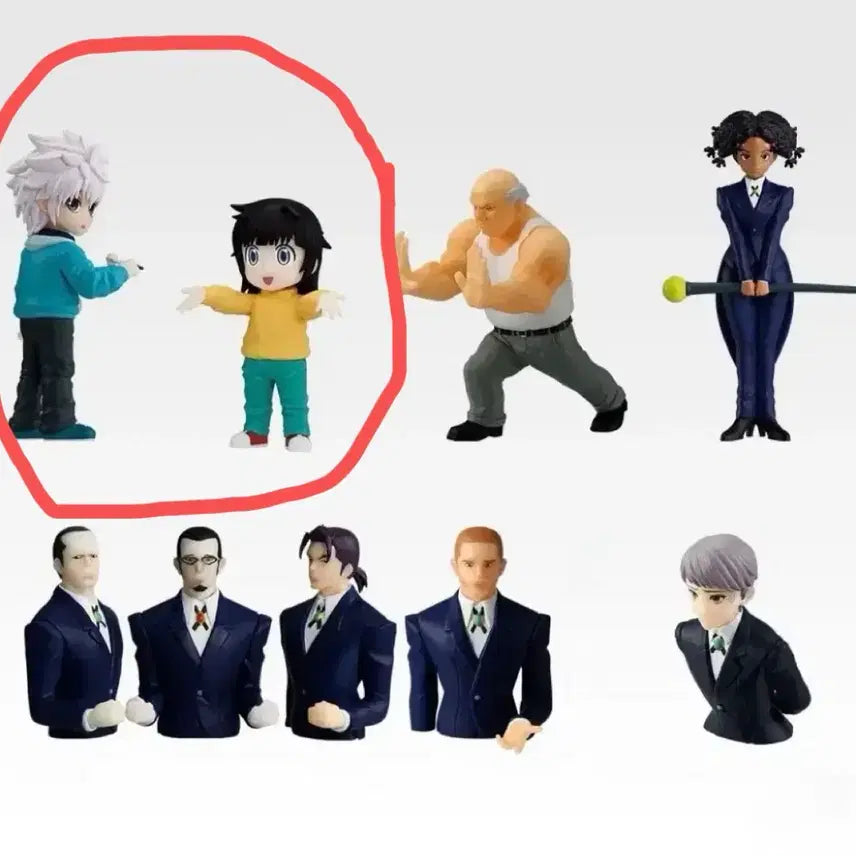 [BUNJANG] Hunter x Hunter Ichiban Kuji Zoldyck Family G Prize Desktop Figure Set - Killua &amp; Alluka / 헌터헌터 이치방쿠지 조르딕패밀리 G상 데스크탑 피규어 키르아 아르카 세트
