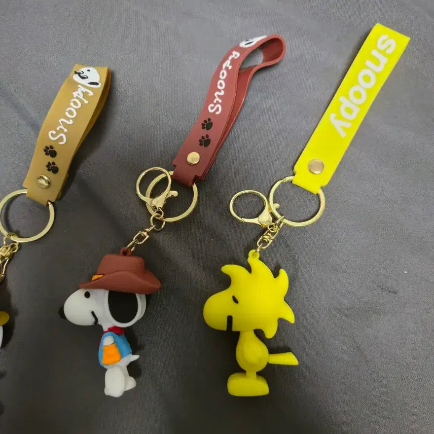 [BUNJANG] Woodstock Peanuts Keychain Toy Figure Snoopy / 우드스탁 피너츠 키링 열쇠고리 장난감 피규어 스누피