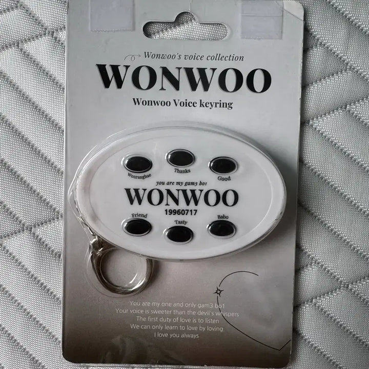 [BUNJANG] Seventeen Wonwoo Voice Keyring / 급처) 세븐틴 원우 보이스키링