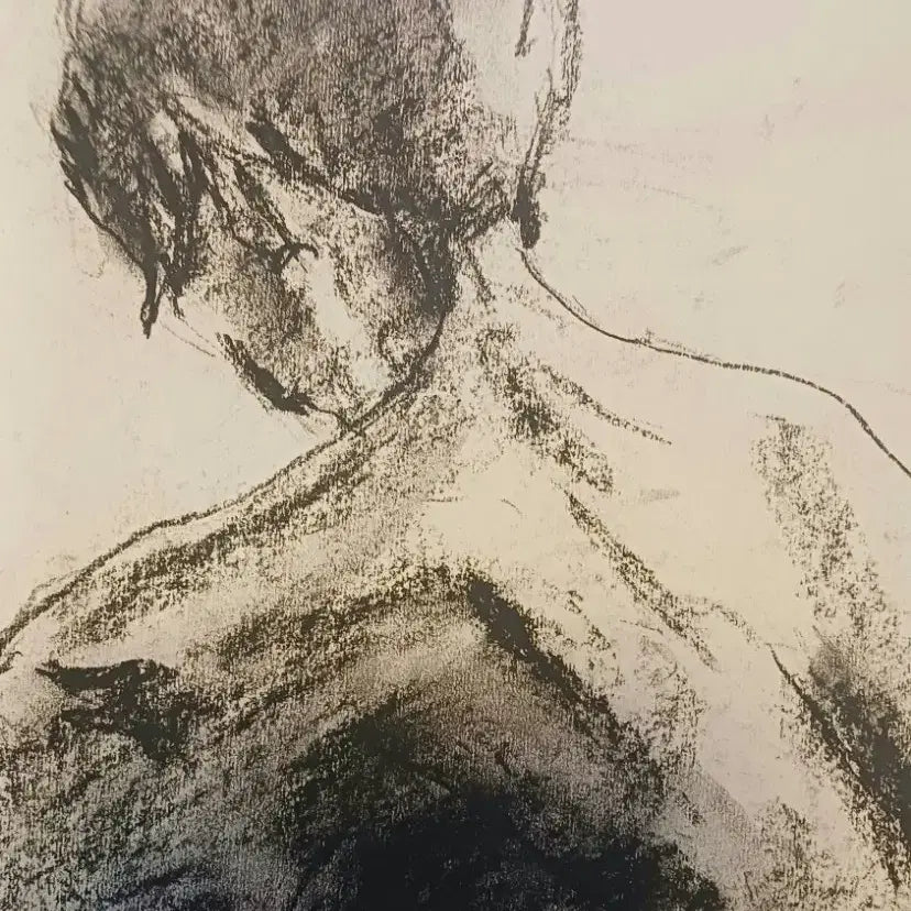 [BUNJANG] Shim Hyo-sik Nude Croquis Charcoal Drawing / 서양화 심효식 교수의 누드 크로키