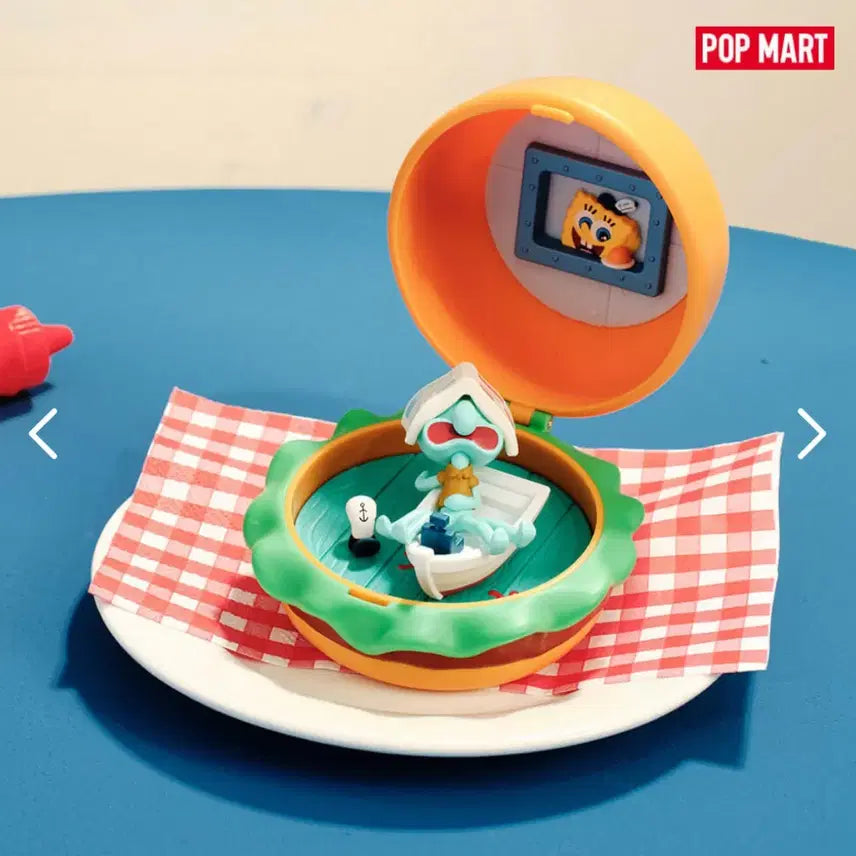 [BUNJANG] Pop Mart SpongeBob Random Burger Figure Squidward / 팝마트 스폰지밥 랜덤 버거 피규어 징징이
