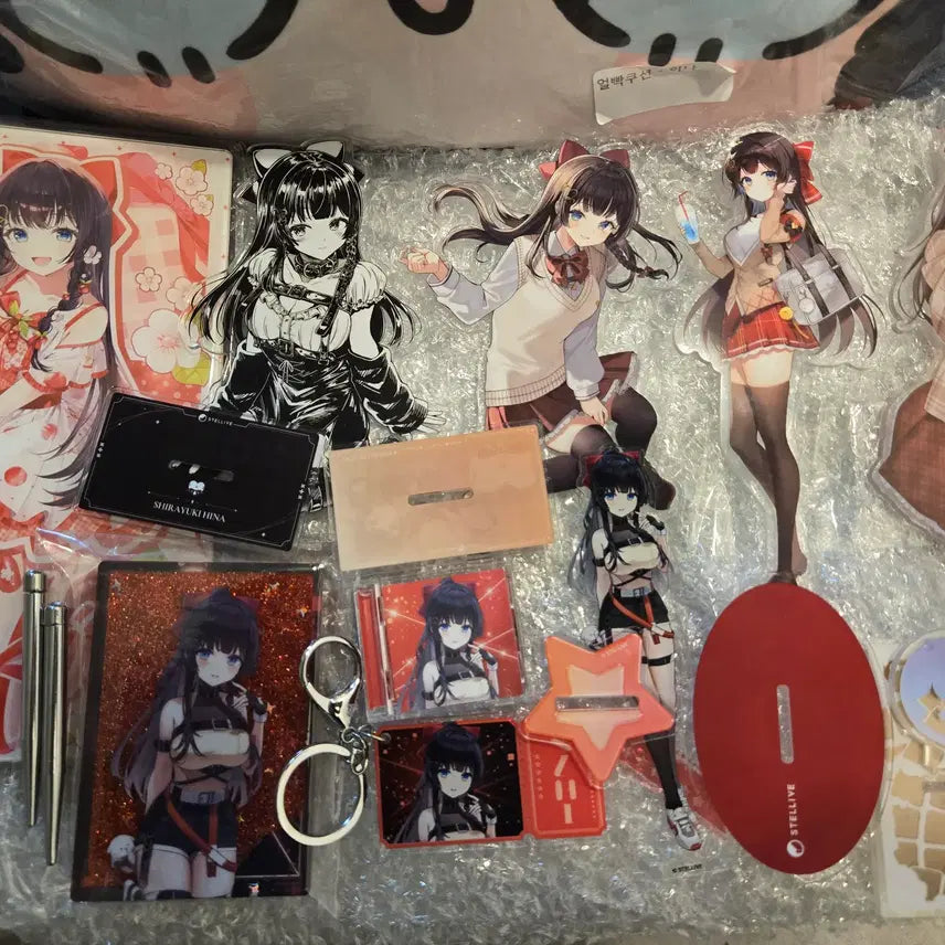[BUNJANG] Stellive Shirayuki Hina Unsealed Bundle Set / 개봉품) 스텔라이브 시라유키히나 굿즈 일괄