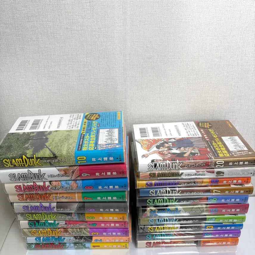 [BUNJANG] Slam Dunk Japanese Edition Manga Complete Set &amp; Vintage Figure Keychain / 슬램덩크 일본어판 원서 신장판 만화책 전권 고전 피규어 키링
