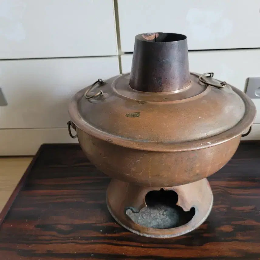 [BUNJANG] Vintage Red Copper and Brass Shinseollo Pot / 적동 .황동 신설로