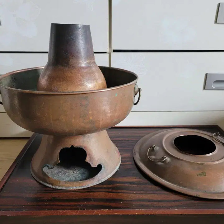 [BUNJANG] Vintage Red Copper and Brass Shinseollo Pot / 적동 .황동 신설로
