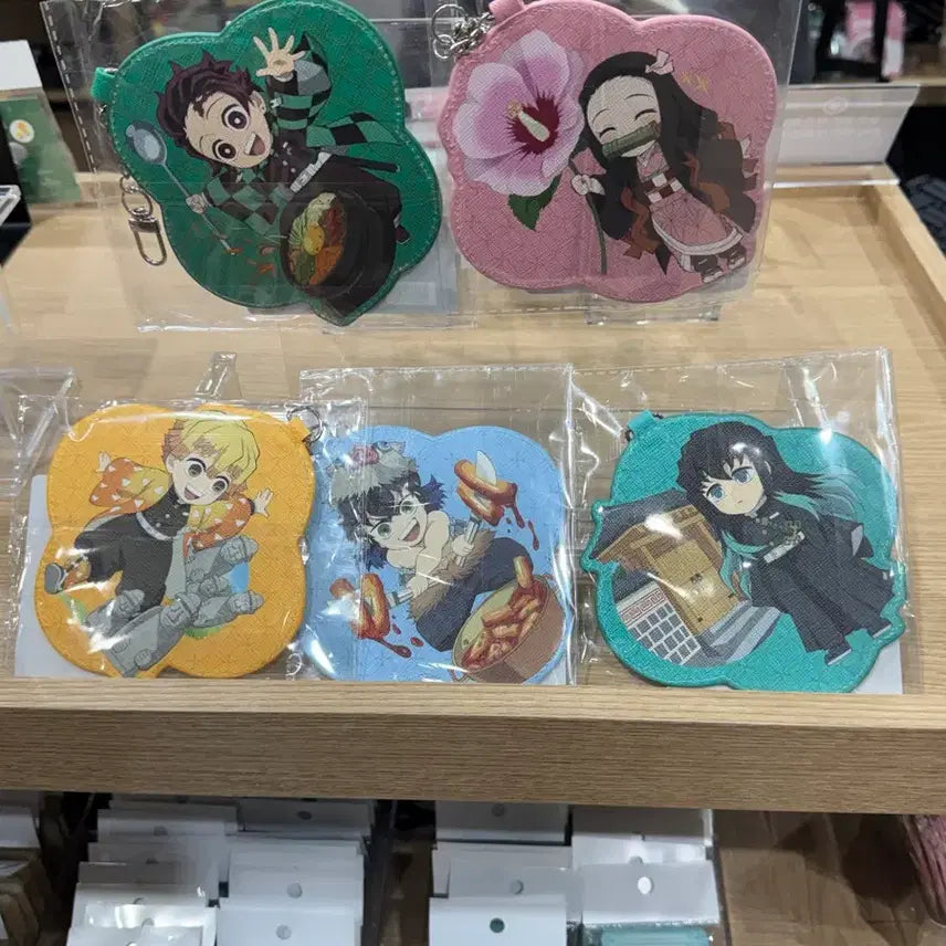 [BUNJANG] Demon Slayer Exhibition Leather Card Holder (Sealed) / [미개봉] 귀멸의칼날 전시회 가죽카드홀더