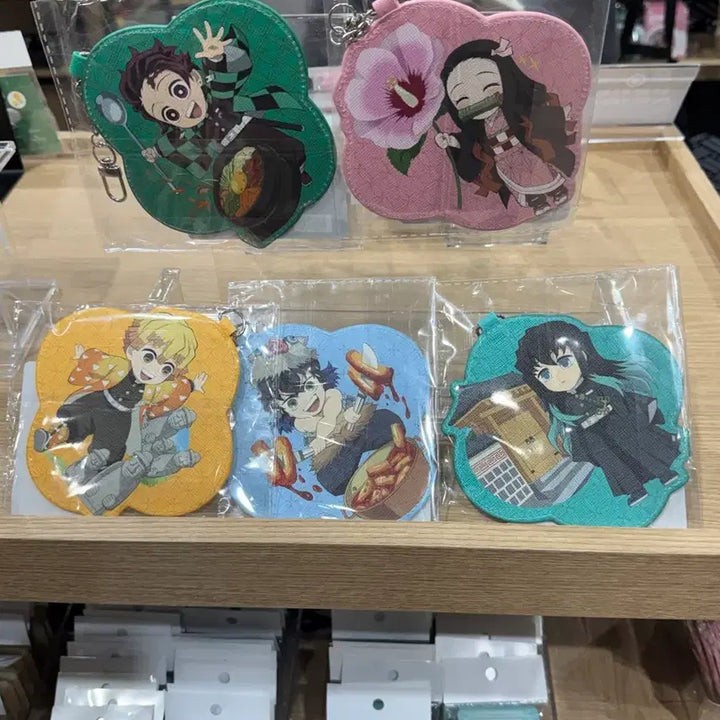 [BUNJANG] Demon Slayer Exhibition Leather Card Holder (Sealed) / [미개봉] 귀멸의칼날 전시회 가죽카드홀더