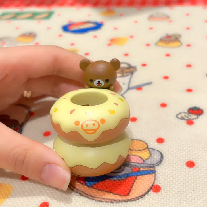 [BUNJANG] San-X Koguma Donuts Pen Holder Figure / 고전 산엑스 코구마 도넛 펜꽂이 피규어