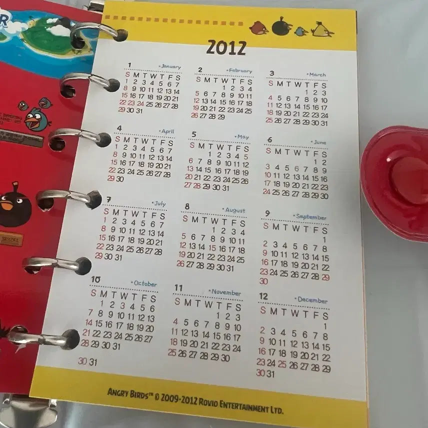 [BUNJANG] Angry Birds Loose-leaf Diary Bundle / 고전문구 앵그리버드 육공 다이어리 일괄