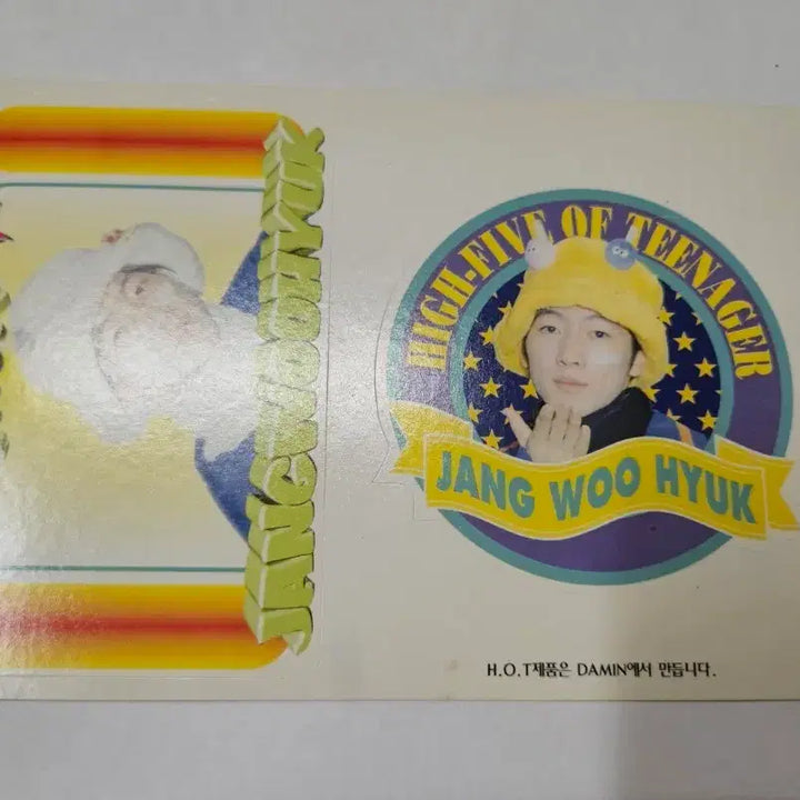 [BUNJANG] H.O.T. Jang Woo Hyuk 90s Retro Stationery Sticker / 가수 그룹 h.o.t 에쵸티 장우혁 90년대 문방구 고전 스티커