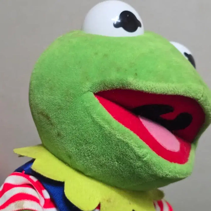 [BUNJANG] Vintage Muppet Babies Kermit Plush Doll / 빈티지 - 머펫 베이비 멜빵옷 입은 커밋 인형