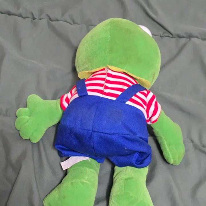 [BUNJANG] Vintage Muppet Babies Kermit Plush Doll / 빈티지 - 머펫 베이비 멜빵옷 입은 커밋 인형