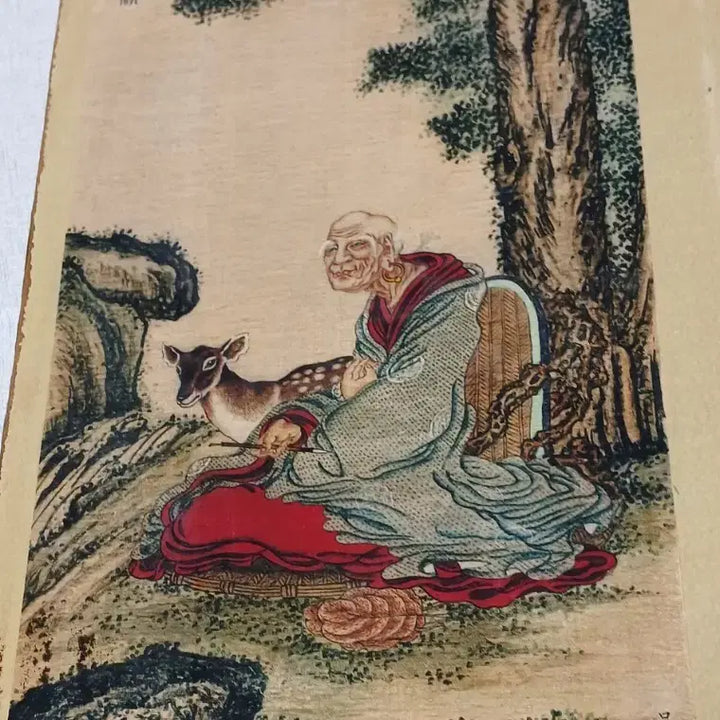 [BUNJANG] Gomi Sukcalligraphy and Colored Painting 18 Arhat Scrolls / 고미숙육필채색화 18나한도화첩