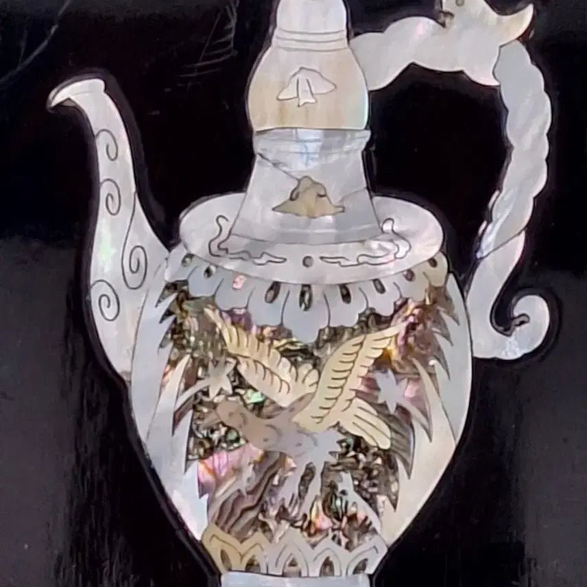 [BUNJANG] Korean Traditional Mother-of-Pearl Decorative Plaque / 근대사 수집 자료 옛날 민속품 한국 전통 자개