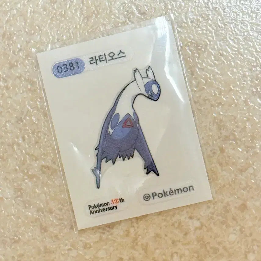[BUNJANG] Pokemon Latias 30th Anniversary Sticker / 포켓몬 띠부씰 라티오스 30주년 기념 스티커