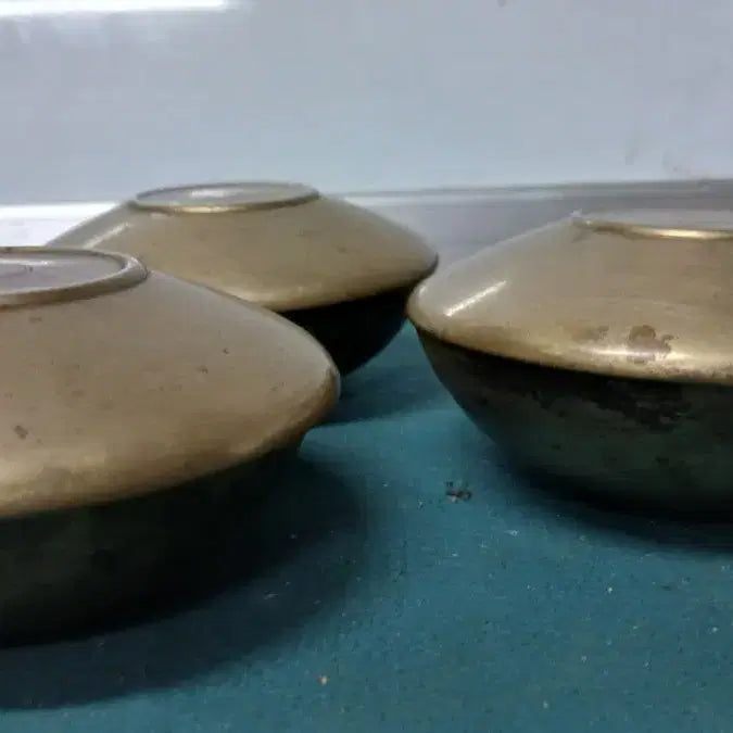 [BUNJANG] 3-Piece Organic Metal (Yugi) Tableware Set (6-Piece Configuration) / 유기그릇3점(6p)반상기