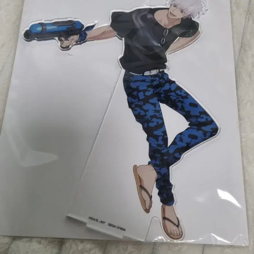 [BUNJANG] Jujutsu Kaisen Gojo Water Gun Big Acrylic Stand (Kaiu Ikken &amp; Shibuya Incident Edition) / 미개봉 주술회전 회옥옥절 시부야사변 세가 고죠 물총 빅아크릴