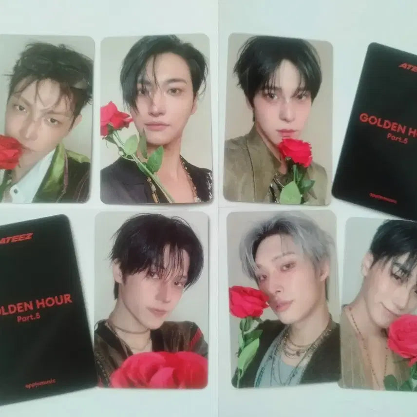 [BUNJANG] ATEEZ Golden Hour: Part. 5 Apple Music Digi Pack Lucky Draw Roses Ver. Set / 에이티즈 애플뮤직 장미의전쟁 특전 세트