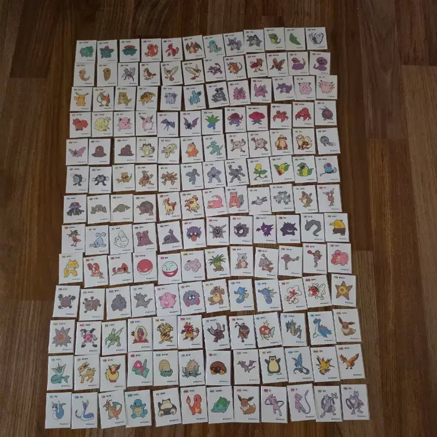 [BUNJANG] Pokemon Stickers Gen 1 &amp; 2 Bundle Set / 포켓몬 띠부씰 1세대159종중156종2세대116종일괄판매합니다