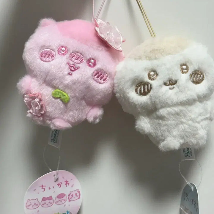 [BUNJANG] Chiikawa Kurimanju Mascot Set (Sakura, Milk) / 치이카와 쿠리만쥬 마스코트 세트 (사쿠라, 밀크)