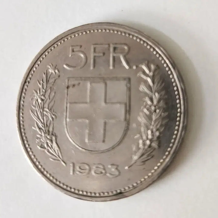 [BUNJANG] 1983 Swiss 5 Franc Coin / 스위스주화 1983년 5프랑