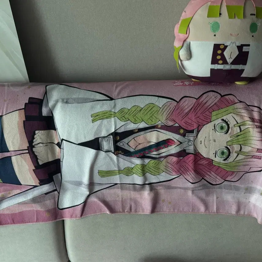 [BUNJANG] Demon Slayer Mitsuri Fuwa Kororin Large Towel Bundle Set / [초특가] 귀멸의칼날 미츠리 후와코로링 L : 대형 타올 일괄