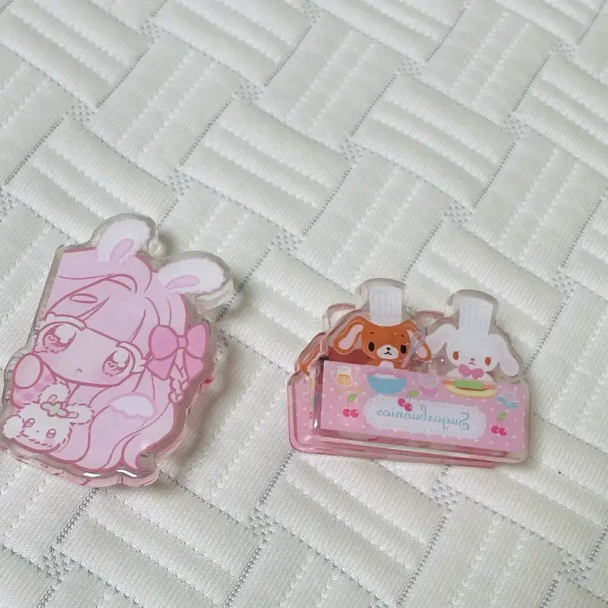 [BUNJANG] Bundle Set Suga Bunnies Decotivation Acrylic Clips / (일괄) 설기 슈가바니즈 다꾸 아크릴 집게,