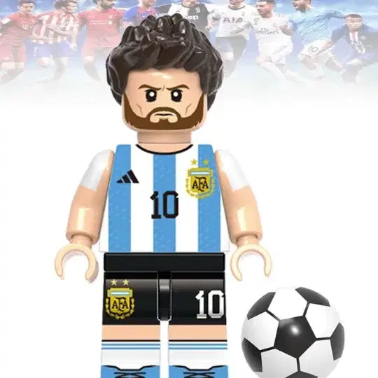 [BUNJANG] LEGO Custom World Cup Star Player Minifigure 5-Figure Set / 레고커스텀 축구 월드컵 스타선수 미니피규어 5종세트 미개봉 새상품