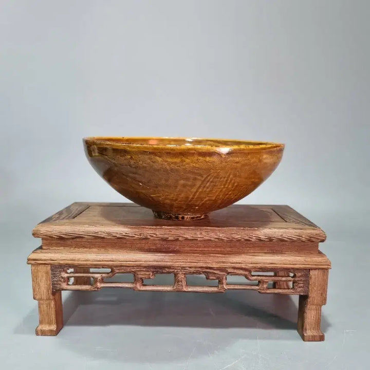 [BUNJANG] Northern Song Dynasty Yaozhou Ware Celadon Carved Floral Bowl / 북송 요주요 황유 각화 초화문 완