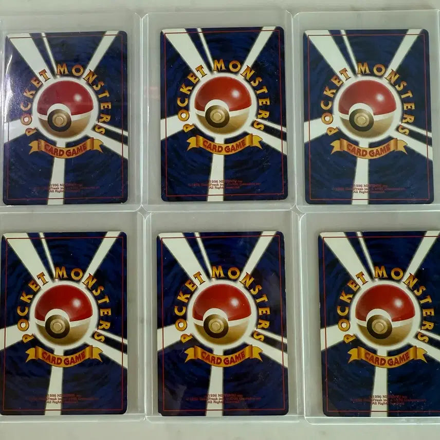 [BUNJANG] Pokemon Card 1996 Early Energy Card Set (6 Cards) / 포켓몬카드 1996 초기 에너지카드 일괄 6장 세트